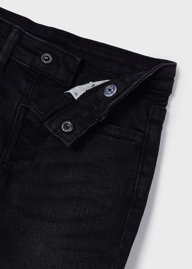 pantalón slim fit  negro oscuro 9m a 2 años