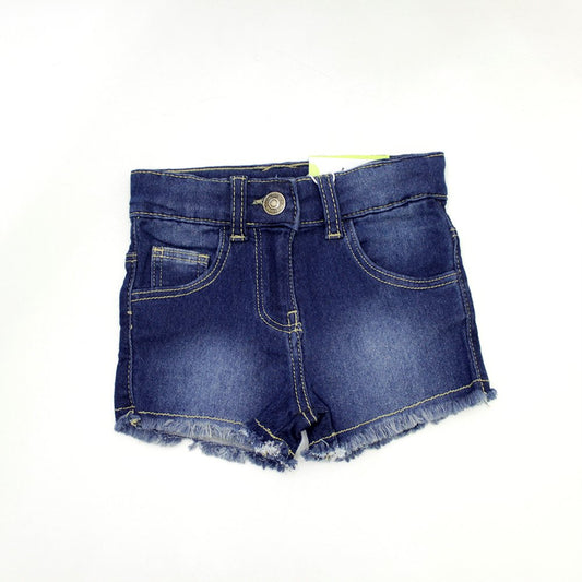 short denim corto talle alto para niña