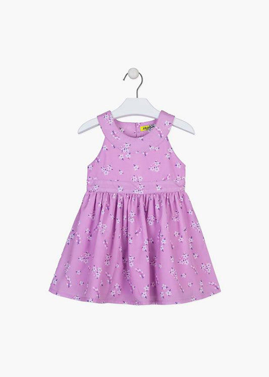 vestido flores morado