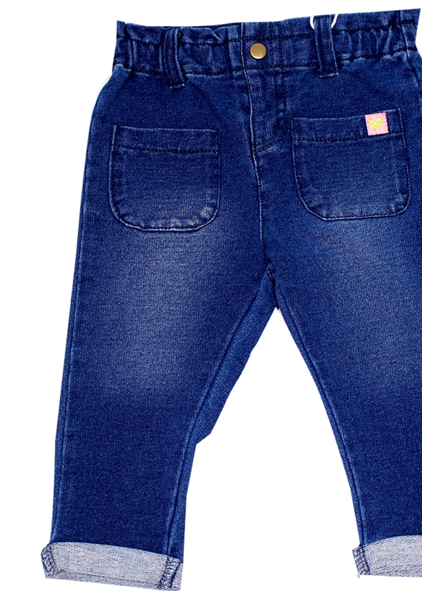 set jersey rayas crudo y pantalón denim para bebe, losan
