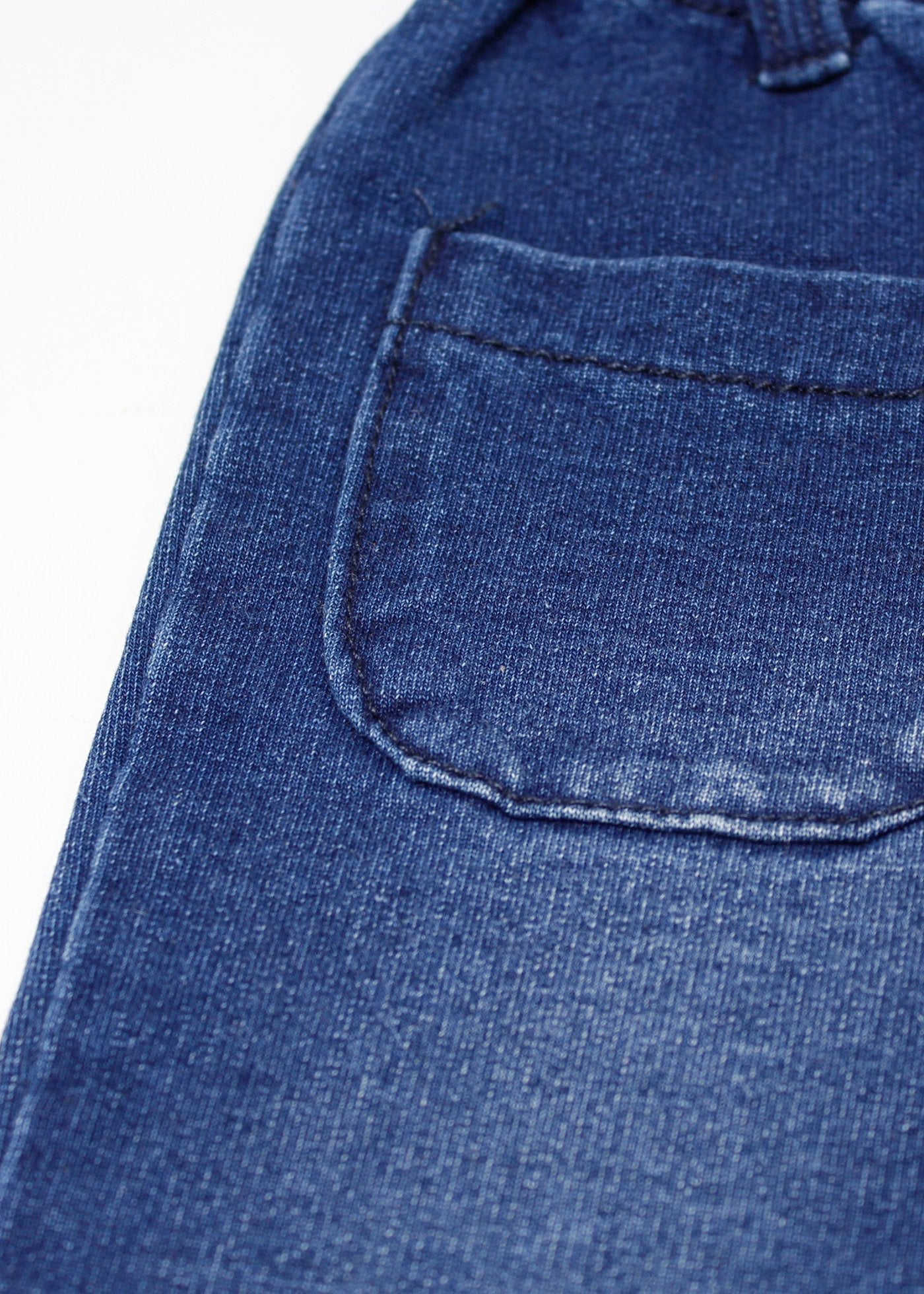 set jersey rayas crudo y pantalón denim para bebe, losan