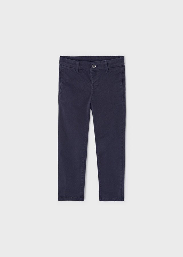 pantalón slim fit basico azul marino