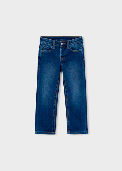 Pantalón vaquero slim fit básico Denim, niño
