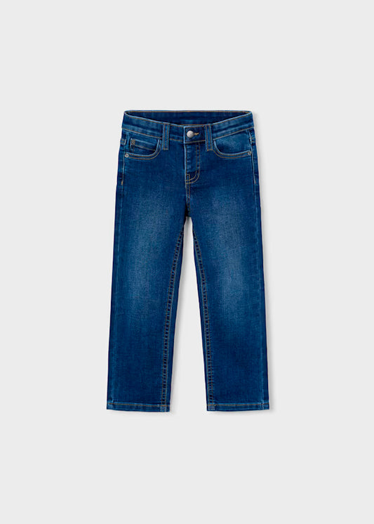 Pantalón vaquero slim fit básico Denim, niño
