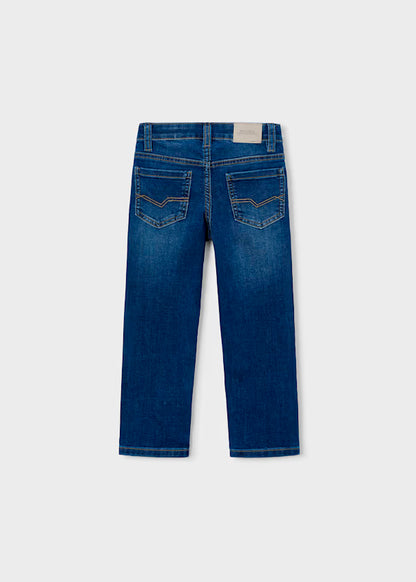 Pantalón vaquero slim fit básico Denim, niño