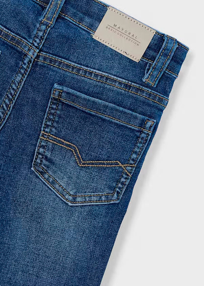 Pantalón vaquero slim fit básico Denim, niño