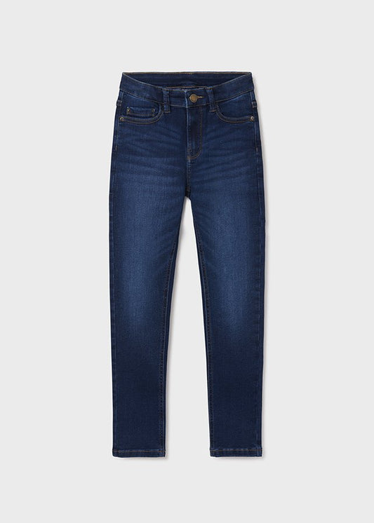 pantalón slim fit tejano obscuro