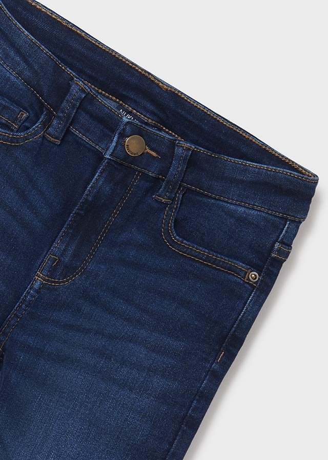 pantalón slim fit tejano obscuro