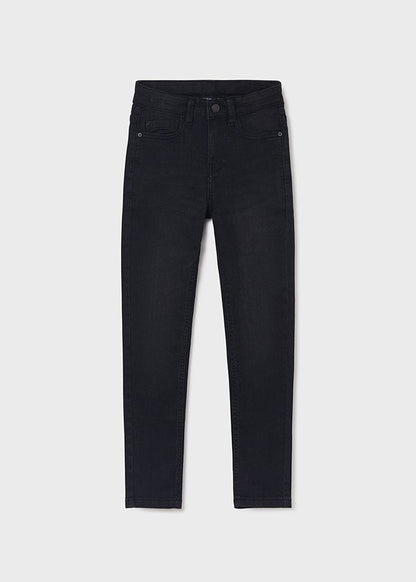 pantalón slim fit negro