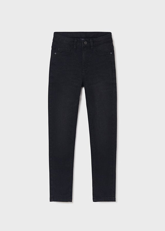 pantalón slim fit negro
