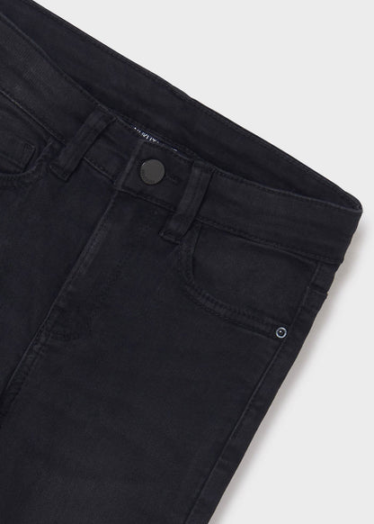 pantalón slim fit negro