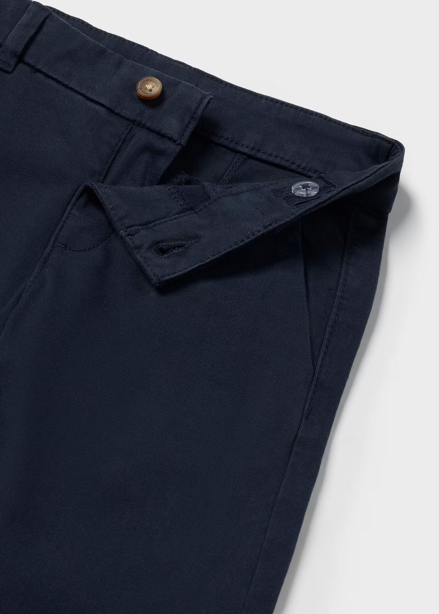 pantalón tipo chino, color marino, mayoral para bebé