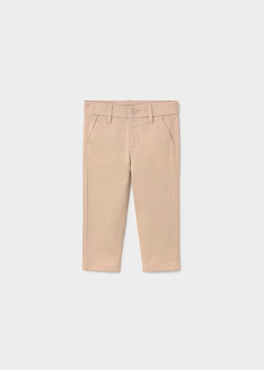 Pantalón chino básico anacarado, bebé