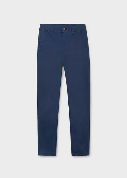 Pantalón largo chino básico marino, chico