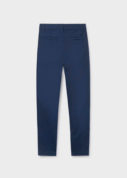 Pantalón largo chino básico marino, chico