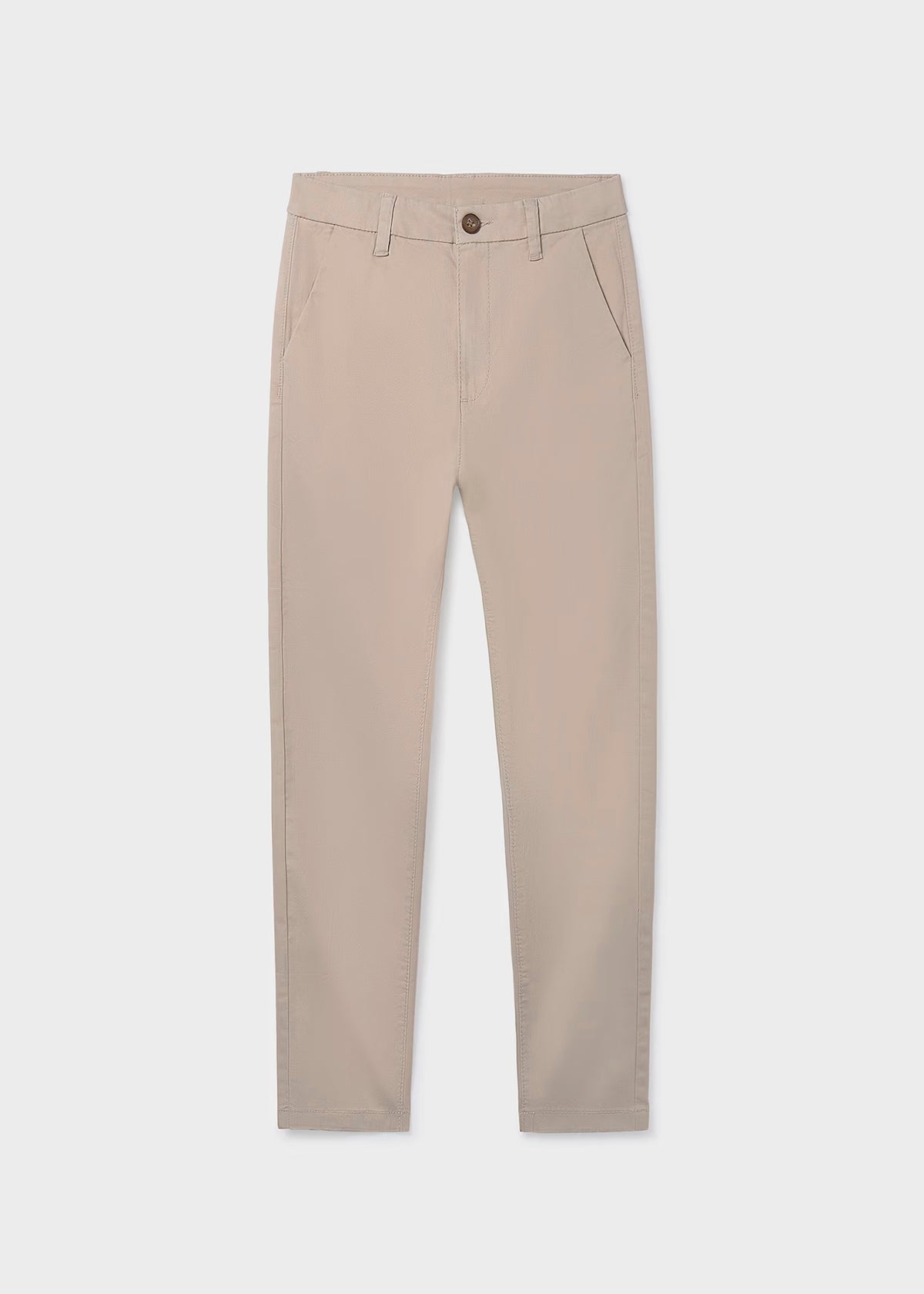 Pantalón largo chino básico anacárado, chico