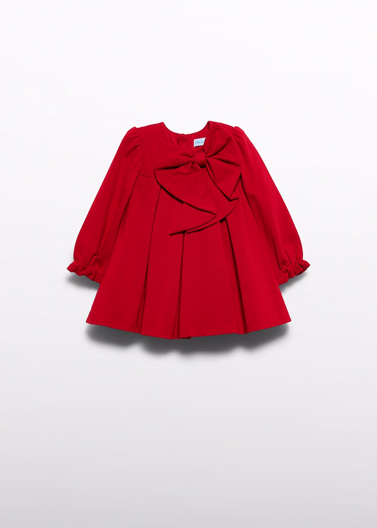 Vestido punto lazada rojo