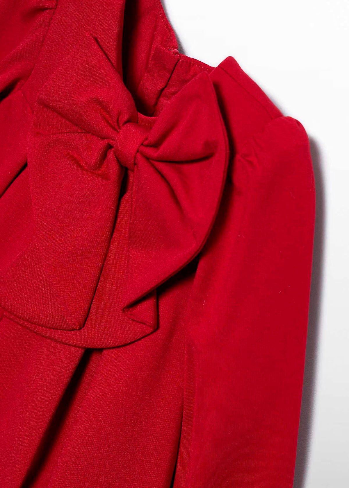 Vestido punto lazada rojo