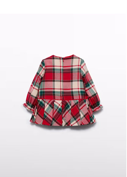 Vestido Cuadro Escoses Bebé