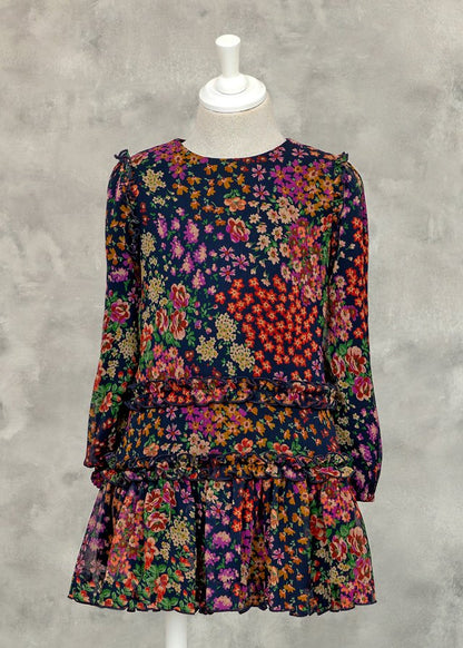 vestido con estampado floreado