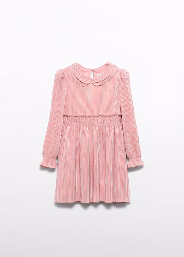 PREVENTA Vestido Punto Plisado color rosa