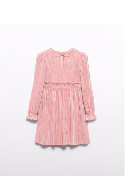 PREVENTA Vestido Punto Plisado color rosa