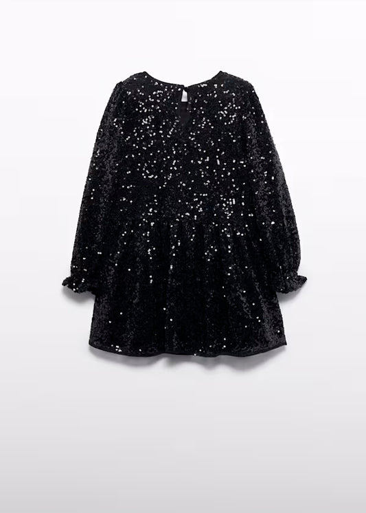PREVENTA Vestido Lentejuelas negro