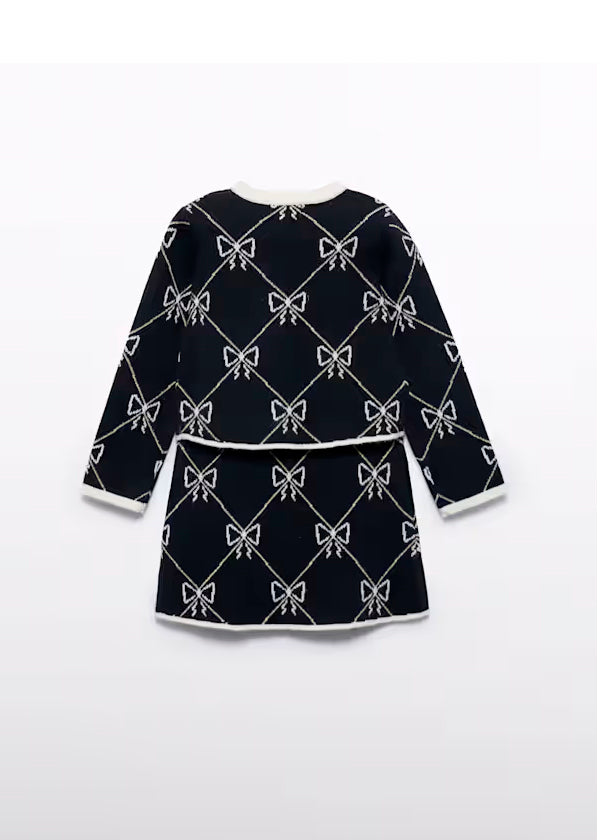 PREVENTA Conjunto Tricot Falda Y jersey negro