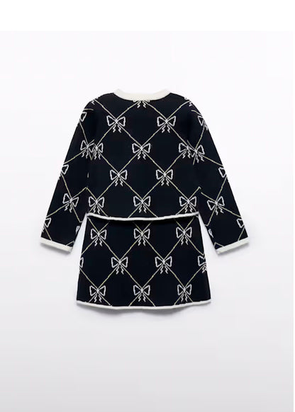 PREVENTA Conjunto Tricot Falda Y jersey negro