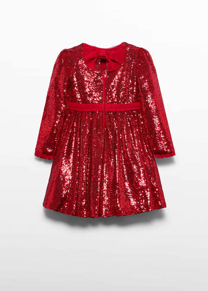 Vestido lentejuelas color rojo