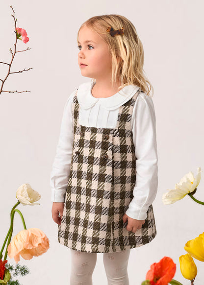 Vestido vichy cuadros aguacate