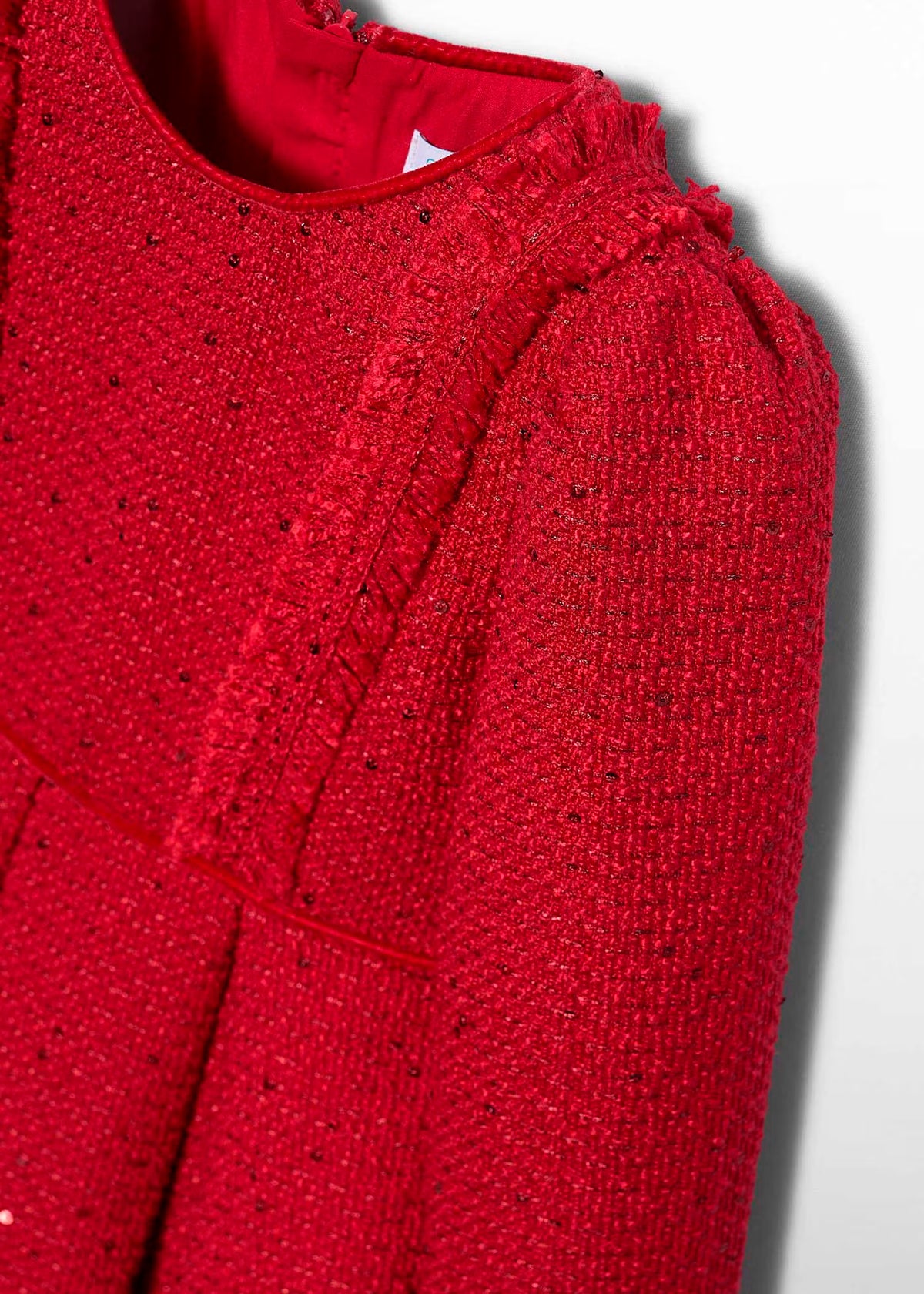 Vestido tweed lentejuelas