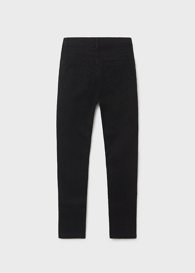 pantalón slim fit negro