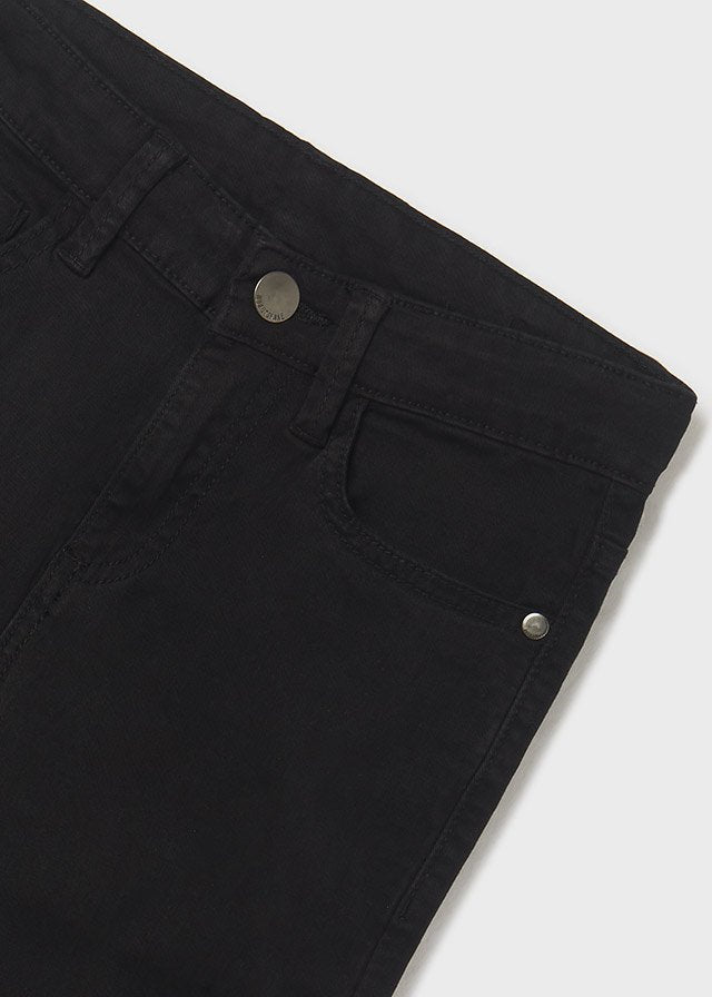 pantalón slim fit negro