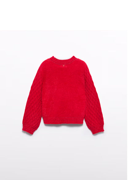 PREVENTA Conjunto jersey rojo  y falda cuadros rojo