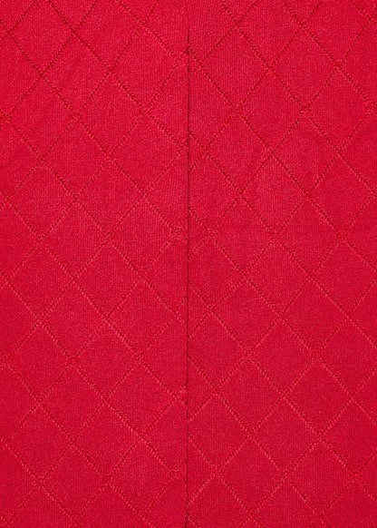 Panty Media Jacquard Rombos color rojo