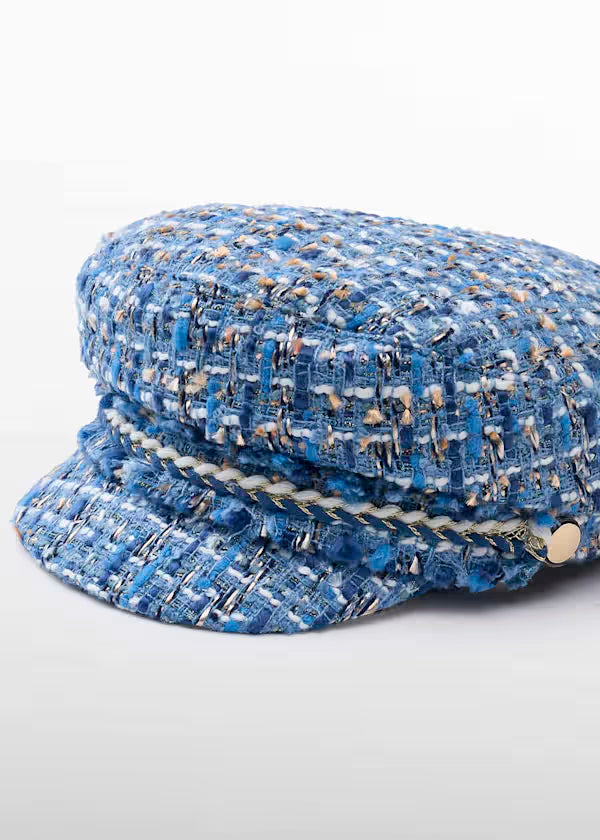 Gorra Marinera Tweed Azul Niña Abel & Lula