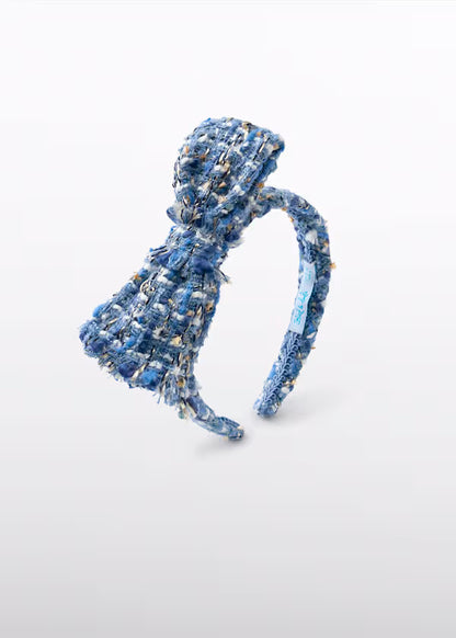 Diadema Tweed Lazada  Azul Niña Abel & Lula