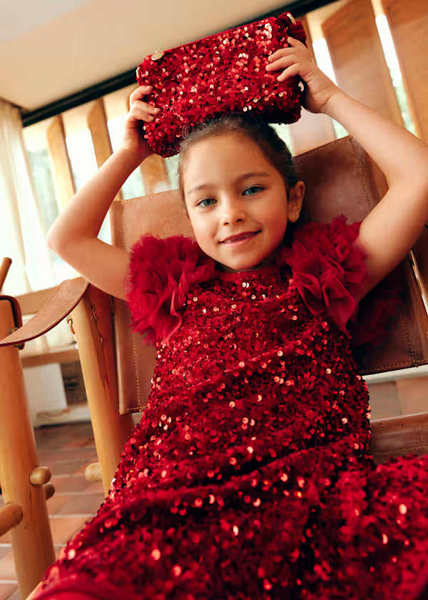Bolso Lentejuelas roja Niña Abel & Lula