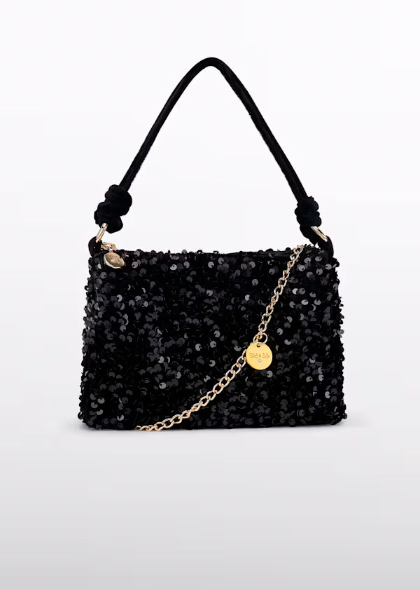 Bolso Lentejuelas Negro Niña Abel & Lula