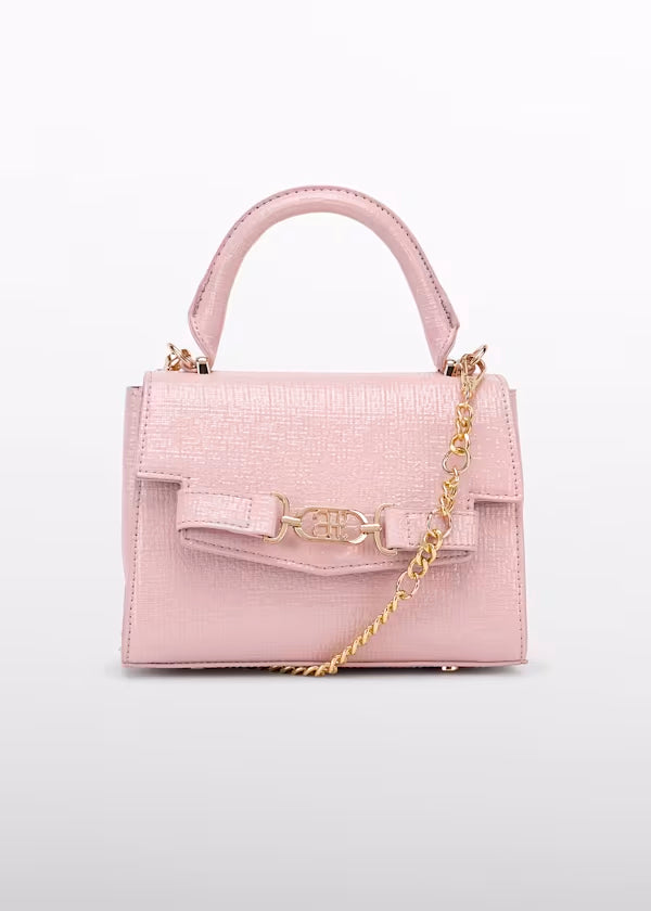 Bolso Textura Brillo rosa Niña abel & lula