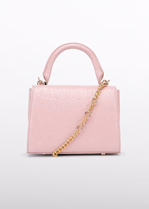 Bolso Textura Brillo rosa Niña abel & lula