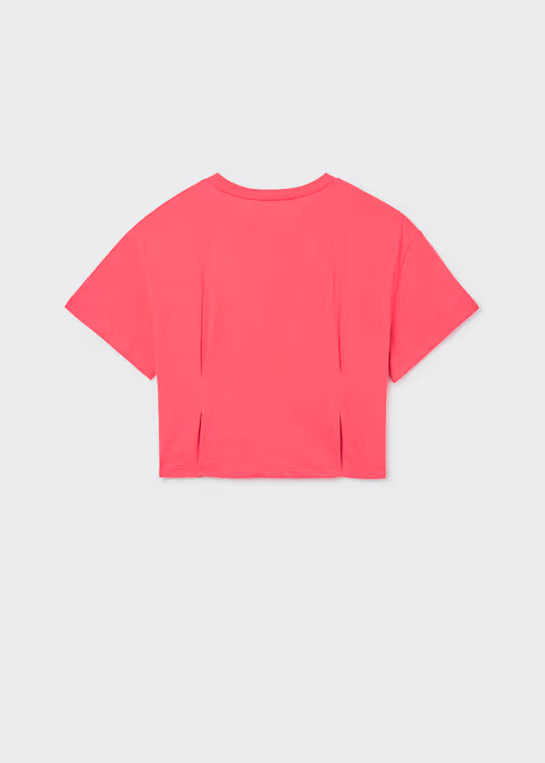 Blusa lazos rosa coral