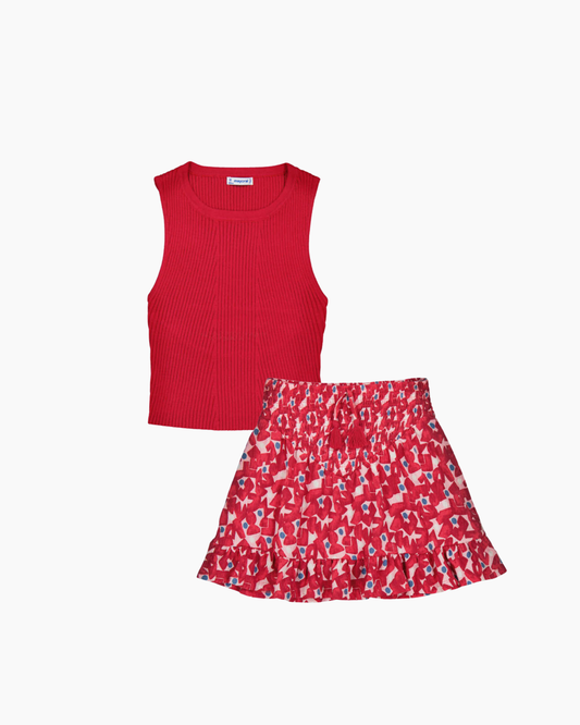 Set blusa y falda cereza mayoral