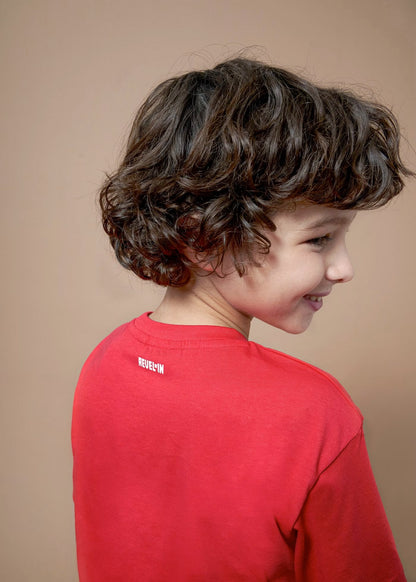 camiseta mayoral color rojo para niño