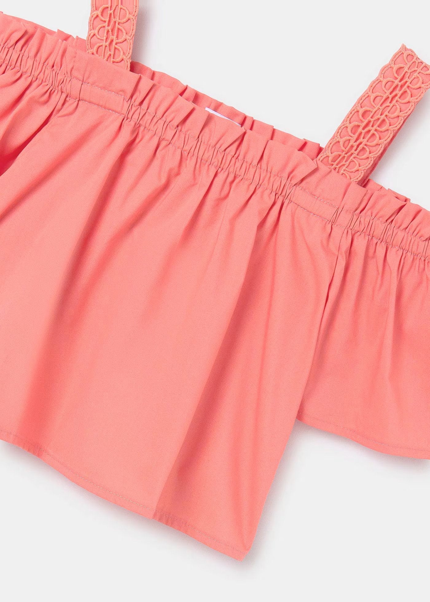 set de short y blusa  popelin flamingo