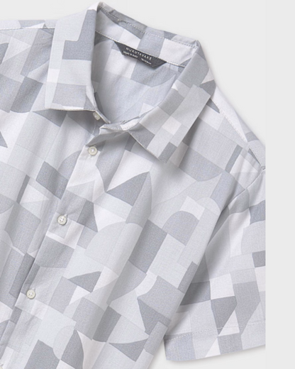 Camisa eucalipto, manga corta