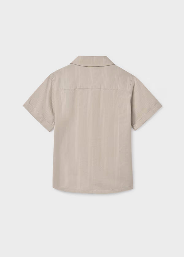 Camisa manga corta color piedra