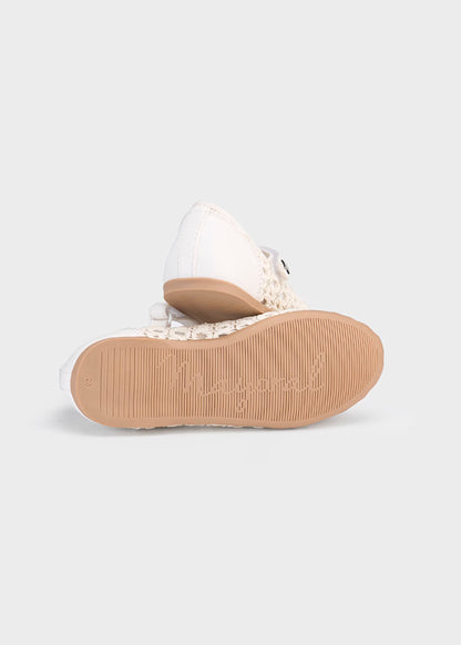 Balerina calada, color blanco