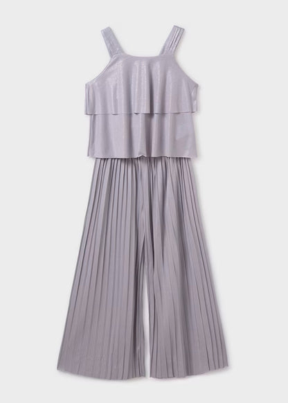 Conjunto pantalón largo y top plisado